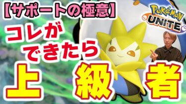 【ポケユナ攻略】【サポートの極意】コレするだけで上級者になれます。「〇〇を見ない＆〇〇を見る」「花粉団子の投げ方」」徹底するだけ。【ポケモンユナイト、攻略】