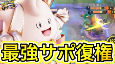 【ポケユナ攻略】【最強サポ】ピクシーつきのひかり強化で最強サポート復権キターーー！！！【ポケモンユナイト】