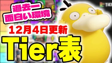 【ポケユナtier表】【ティアー表解説】新ポケモン「コダック」がダークライを超える？とんでもない環境になりました。過去一おもしろい環境なので色んなポケモンで最強を目指そう！！【ポケモンユナイト】